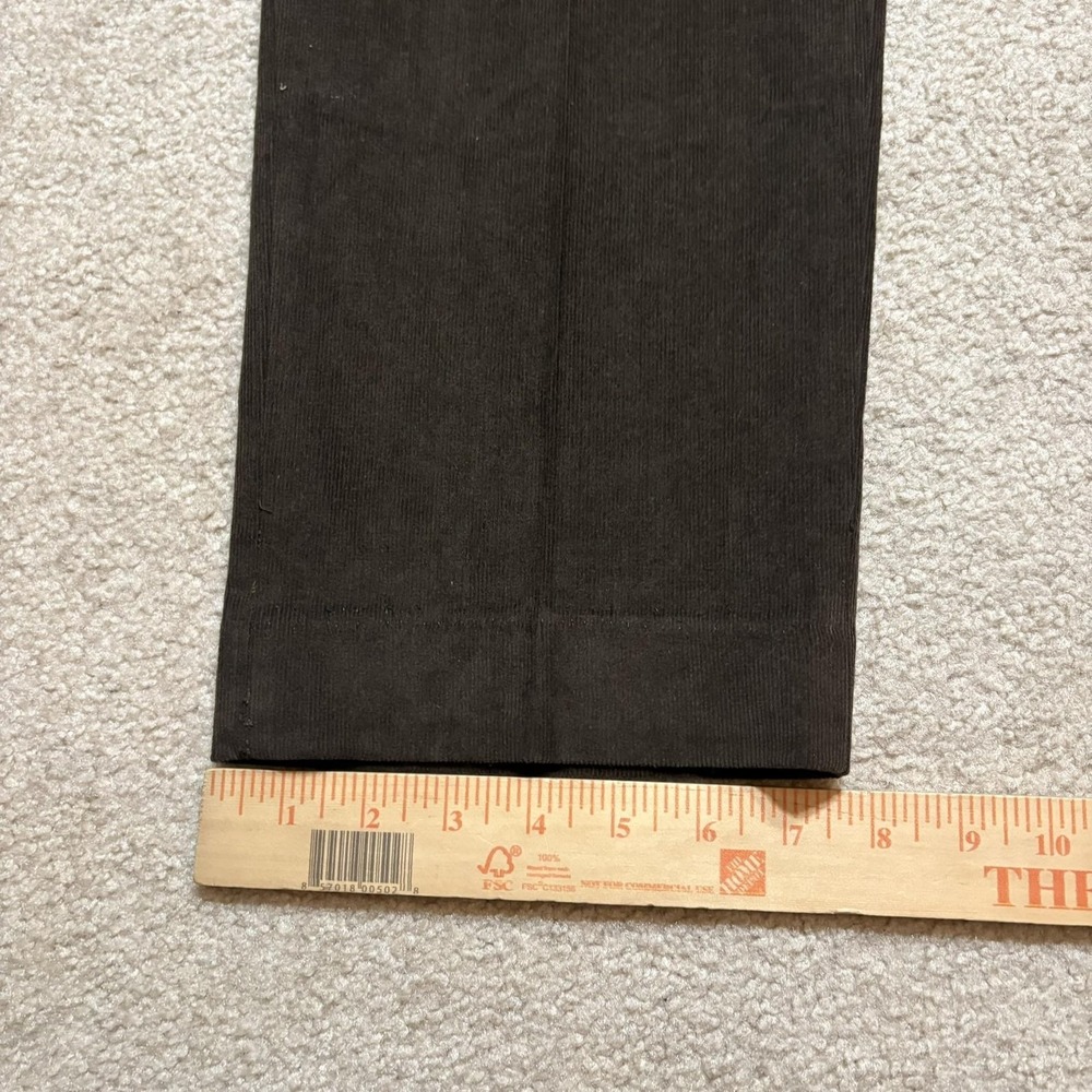 Lauren Ralph Lauren Corduroy Dress Pants Mens 36x30 Brown Stretch Classic Fit - Picture 8 of 9